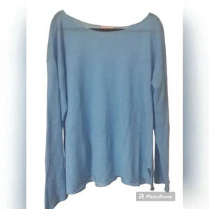 Lilly Pulitzer sky blue linen tunic sweater